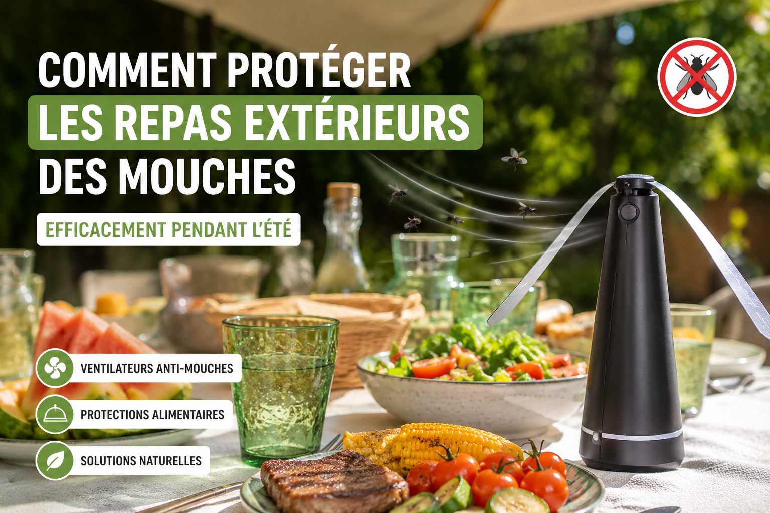 Comment protéger les repas extérieurs des mouches efficacement pendant l’été