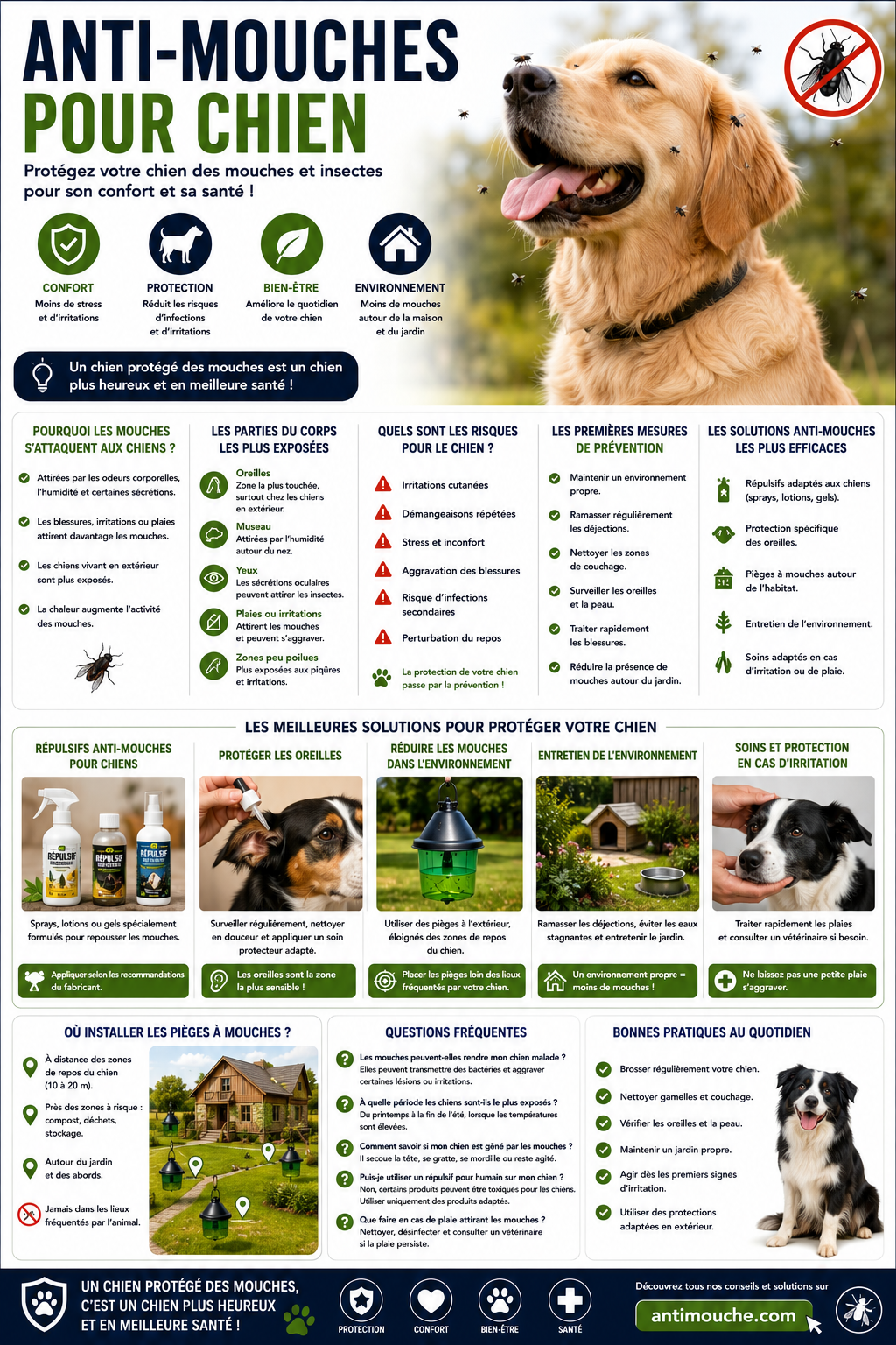 Anti-mouches pour chien