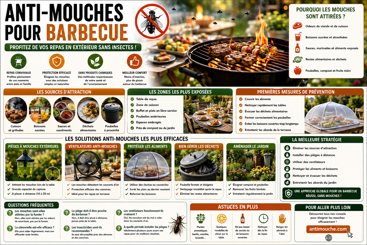 Anti-mouches pour barbecue