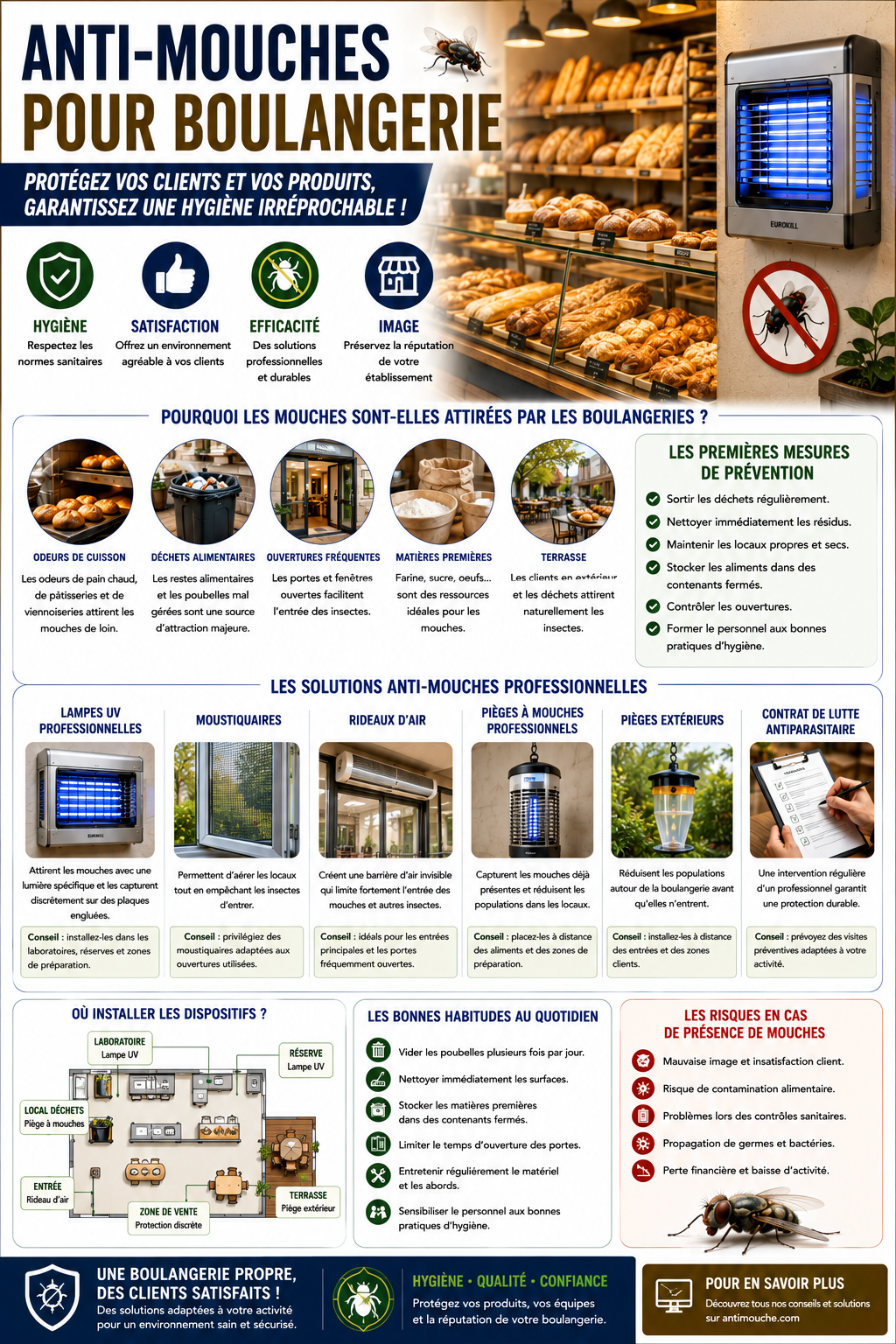 Anti-mouches pour boulangerie