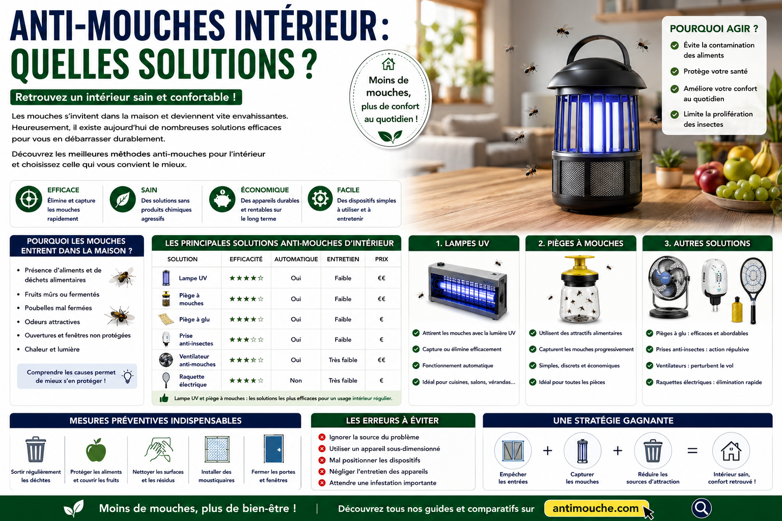 Anti-mouches intérieur : quelles solutions ?