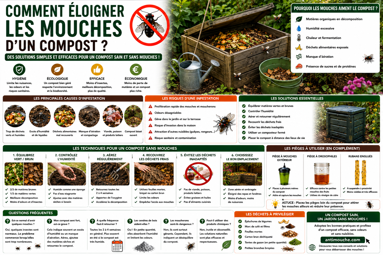 Comment éloigner les mouches d’un compost