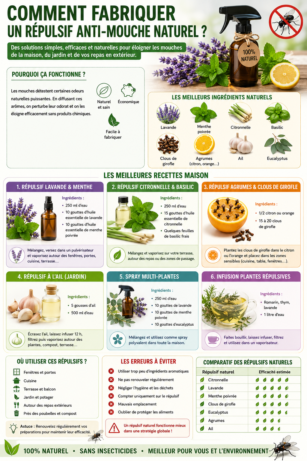 Recette maison anti-mouche efficace : les meilleures solutions naturelles