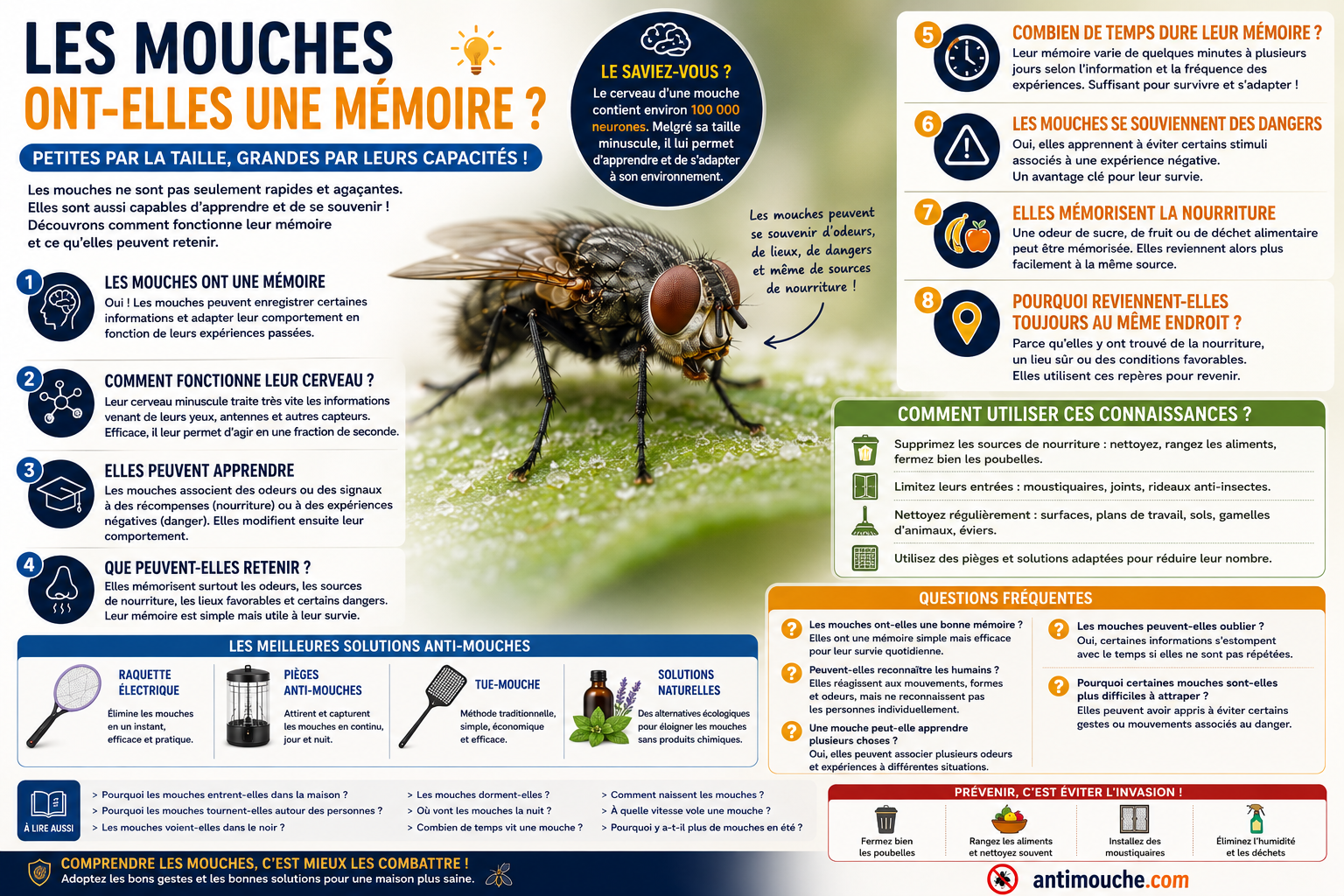 Les mouches ont-elles une mémoire ?