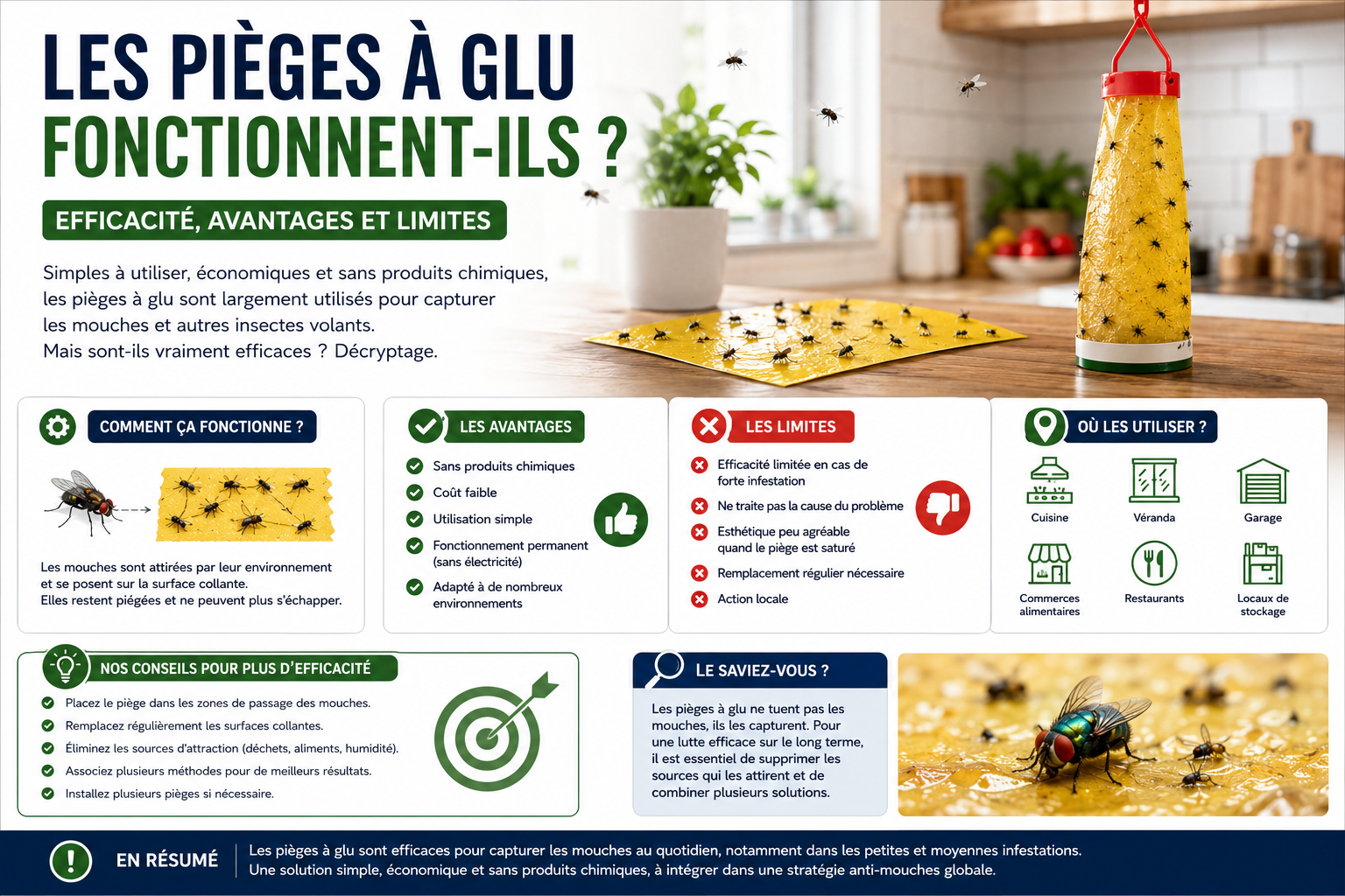 Les pièges à glu fonctionnent-ils ?