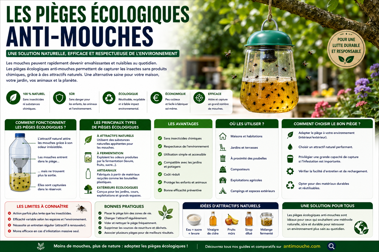 Les pièges écologiques anti-mouches