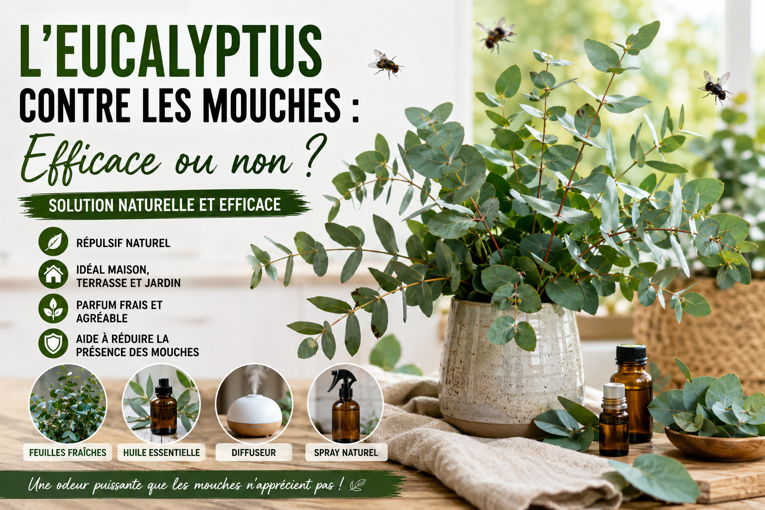 L’eucalyptus contre les mouches
