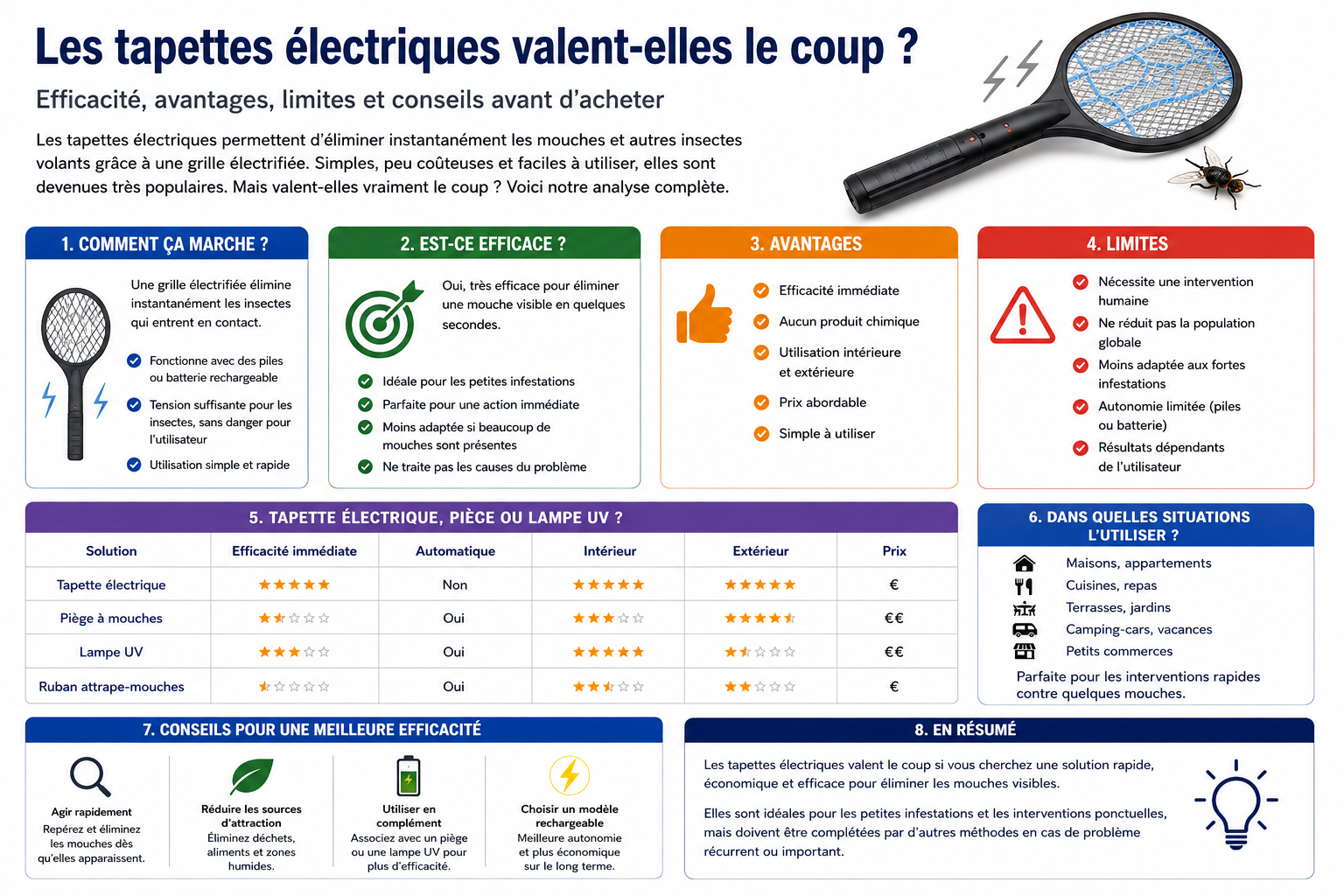 Les tapettes électriques valent-elles le coup ?