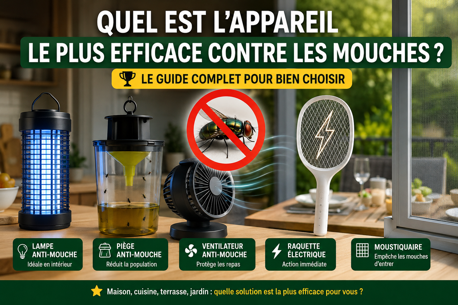 Quel est l’appareil le plus efficace contre les mouches ?