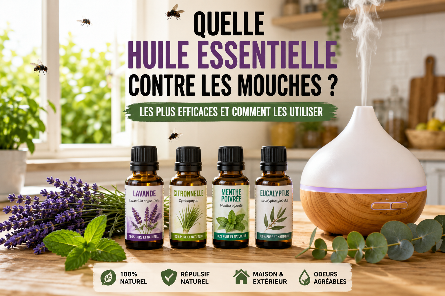 Quelle huile essentielle contre les mouches ?