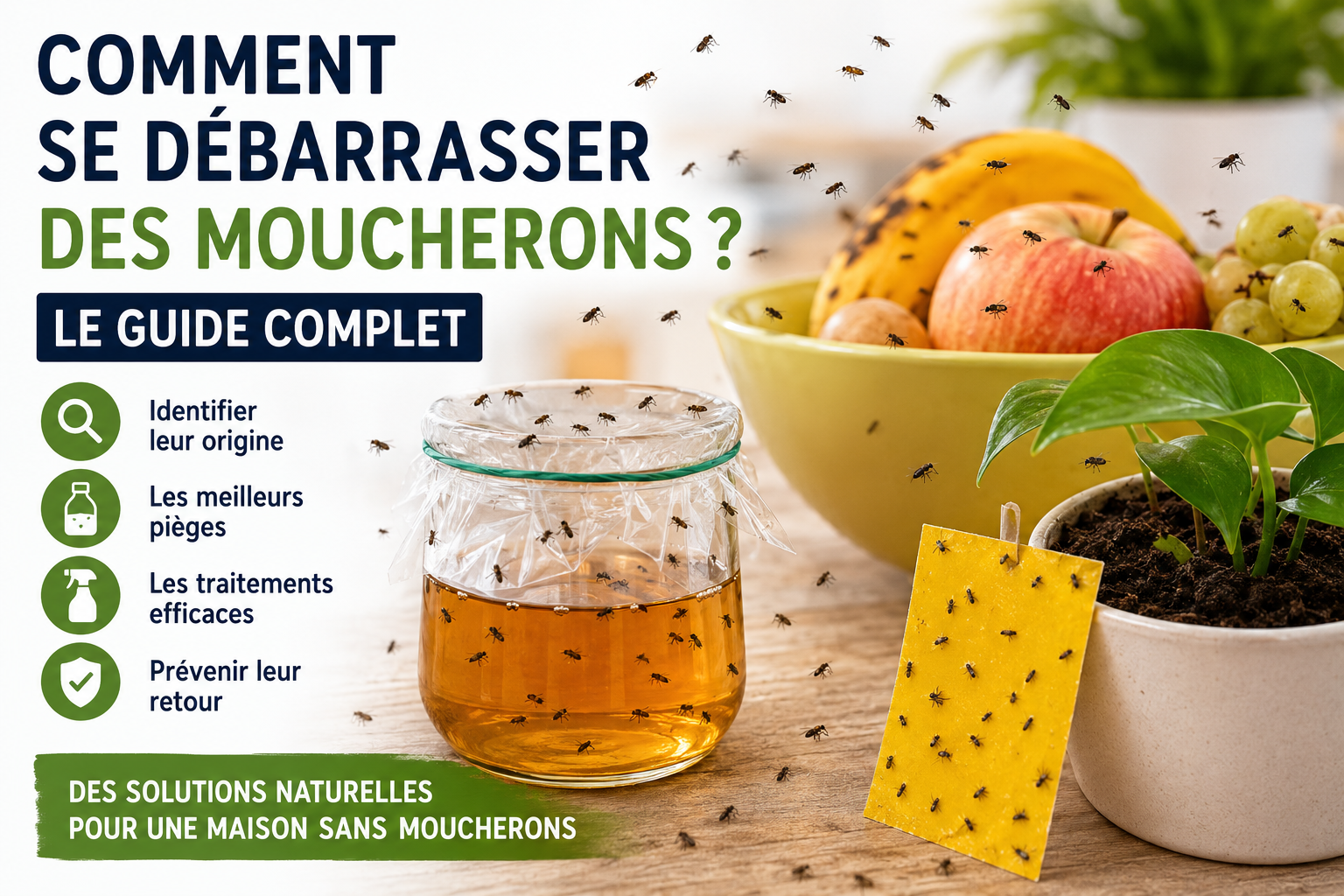 Comment se débarrasser des moucherons définitivement ?
