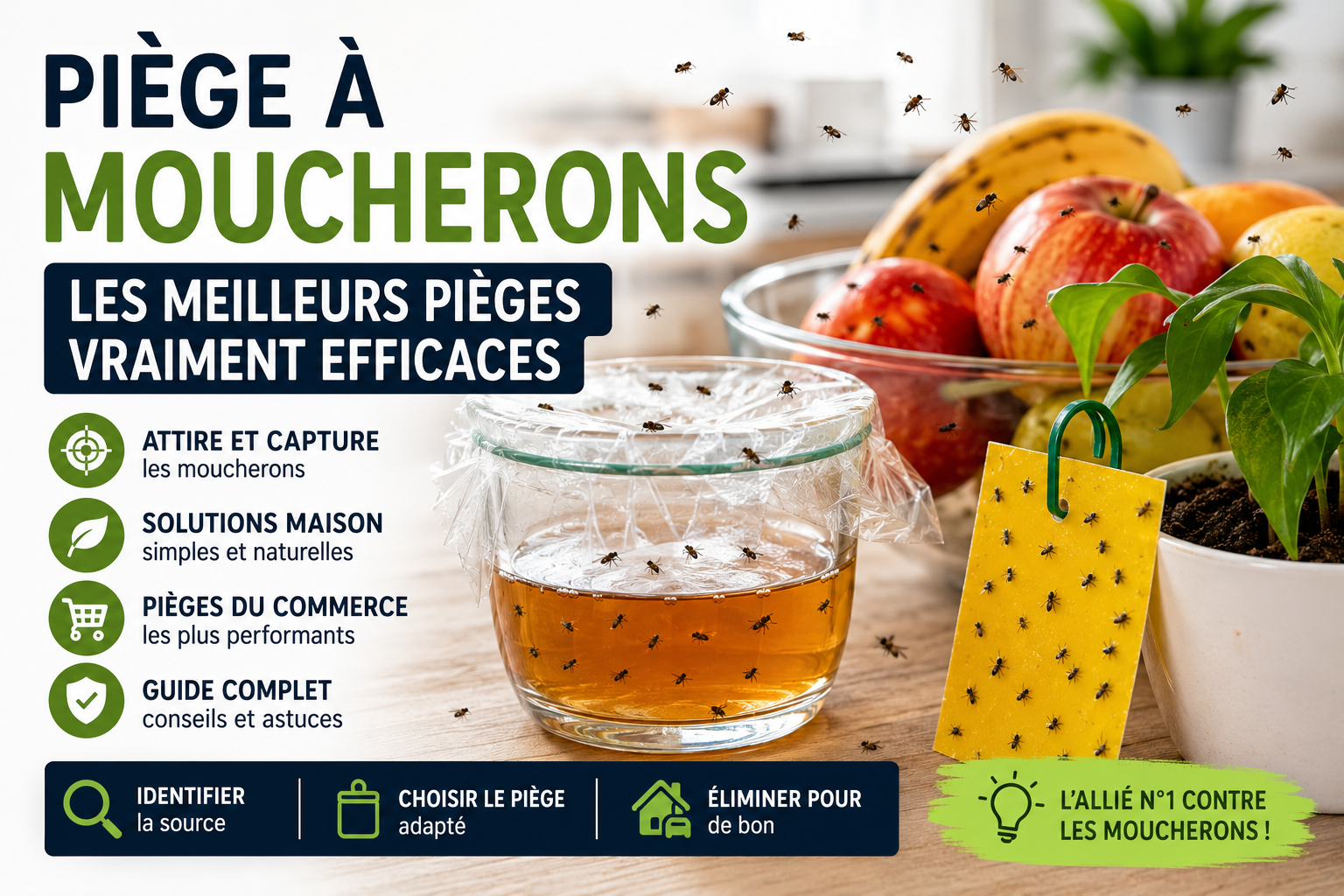 Piège à moucherons : les meilleurs modèles pour éliminer les moucherons efficacement